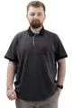 Big Size Mens T-shirt Polo UNION MADE U24332 Antrasit