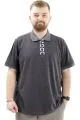 Mens Big Size Polo T-shirt MODE U24334 AntraMelange