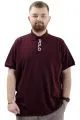 Mens Big Size Polo T-shirt POLO U24335 Plum