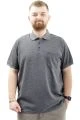 Büyük Beden Erkek T-Shirt Polo Yaka Klasik U24336 Antrasit