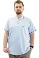 Big Size Mens T-shirt Polo LOGO M U24338 Light Blue
