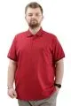 Big Size Mens T-shirt Polo LOGO M U24338 Navy Blue-Burgundy