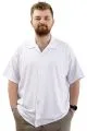 Big Size Mens Shirt Apas Collar JAKAR U24380 White