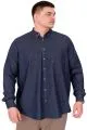 Big Size Mens Denim Shirt Navy U24391