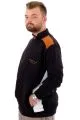 Big Size Mens Sweatshirt dog collar Zipper BROOKLYN U24522 Black