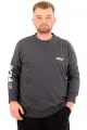 Büyük Beden Erkek Sweat Bisiklet Yaka Eşofman Üstü PEACE U24526 Antramelanj