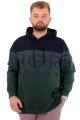 Big Size Mens Hooded Sweatshirt with pocket DANGEROUS U24542 Naphtha