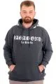 Erkek Büyük Beden Baskılı Sweatshirt Cepli VAGABOND U24546 Antramelanj