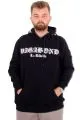 Erkek Büyük Beden Baskılı Sweatshirt Cepli VAGABOND U24546 Siyah