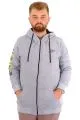 Erkek Büyük Beden Fermuarlı Kapüşonlu Sweatshirt FUTURE U24549 Grimelanj