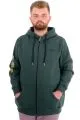 Mens Big Size Zipper Hooded Sweatshirt FUTURE U24549 Naphtha