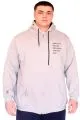 Büyük Beden Erkek Kapüşonlu Sweatshirt Fermuarlı 3 İp BRONX U24560 Gri