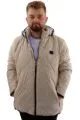 Mens Big Size Quilted Coat U24600 Beige