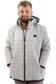 Mens Big Size Quilted Coat U24600 Grey