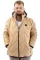 Mens Big Size Quilted Coat U24600 Light Brown