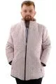 Big Tall Mens Quilted Coat U24601 Beige