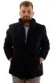 Big Tall Mens Quilted Coat U24601 Black