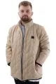 Big Tall Mens Quilted Coat U24601 Light Brown