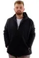 Big Size Mens Coat Hooded U24608 Black