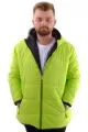 Big Size Mens Coat Hooded U24608 Green