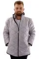 Big Tall Mens Quilted Coat U24609 Grey
