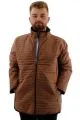 Big Tall Mens Quilted Coat U24609 Brown