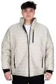 Big Tall Mens Quilted Coat U24613 Beige