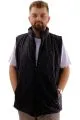 Big Tall Mens quilted Vest U24706 Antrasit