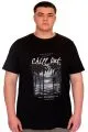 Big Size Mens T-Shirt Crew Neck CHILL OUT  U25008 Black