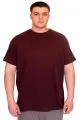 Big Size Mens T-Shirt Crew Neck CHICAGO  U25010 Burgundy