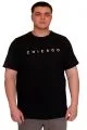 Big Size Mens T-Shirt Crew Neck CHICAGO  U25010 Black