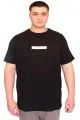 Big Size Mens T-Shirt Crew Neck FACTS  U25012 Black