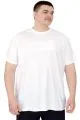 Big Size Mens T-Shirt Crew Neck Craft U25016 White