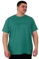 Büyük Beden Erkek T-Shirt Bisiklet Yaka Reseve U25017 Çağla
