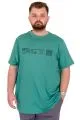 Plus Size Men's Crew Neck T-Shirt NYC New York U25019 Sage