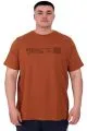 Büyük Beden Erkek T-Shirt Bisiklet Yaka NYC New York U25019 Tarçın
