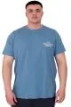Büyük Beden Erkek T-Shirt Bisiklet Yaka Compaes U25021 Mavi