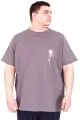 Big Size Mens Tshirt Grey U25022