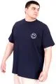 Büyük Beden Erkek T-Shirt Bisiklet Yaka GREAT U25024 Lacivert