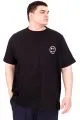 Büyük Beden Erkek T-Shirt Bisiklet Yaka GREAT U25024 Siyah