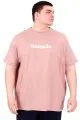 Büyük Beden Erkek T-Shirt Bisiklet Yaka DIMENSION U25025 Gül Rengi