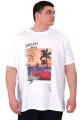Big Size Mens Tshirt White U25026