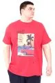 Big Size Mens Tshirt Red U25026