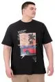 Big Size Mens  T-Shirt Palm Dream U25026 Black