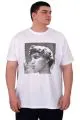 Big Size Mens Tshirt White U25027