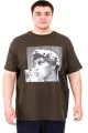 Big Size Mens Tshirt Khaki U25027