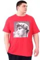 Big Size Mens Tshirt Red U25027