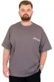 Plus Size Men's Crew Neck T-Shirt BORN TOLYFT U25029 Smoke