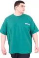 Büyük Beden Erkek T-Shirt Bisiklet Yaka BORN TOLYFT U25029 Nefti