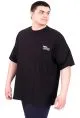 Büyük Beden Erkek T-Shirt Bisiklet Yaka FAITH U25030 Siyah